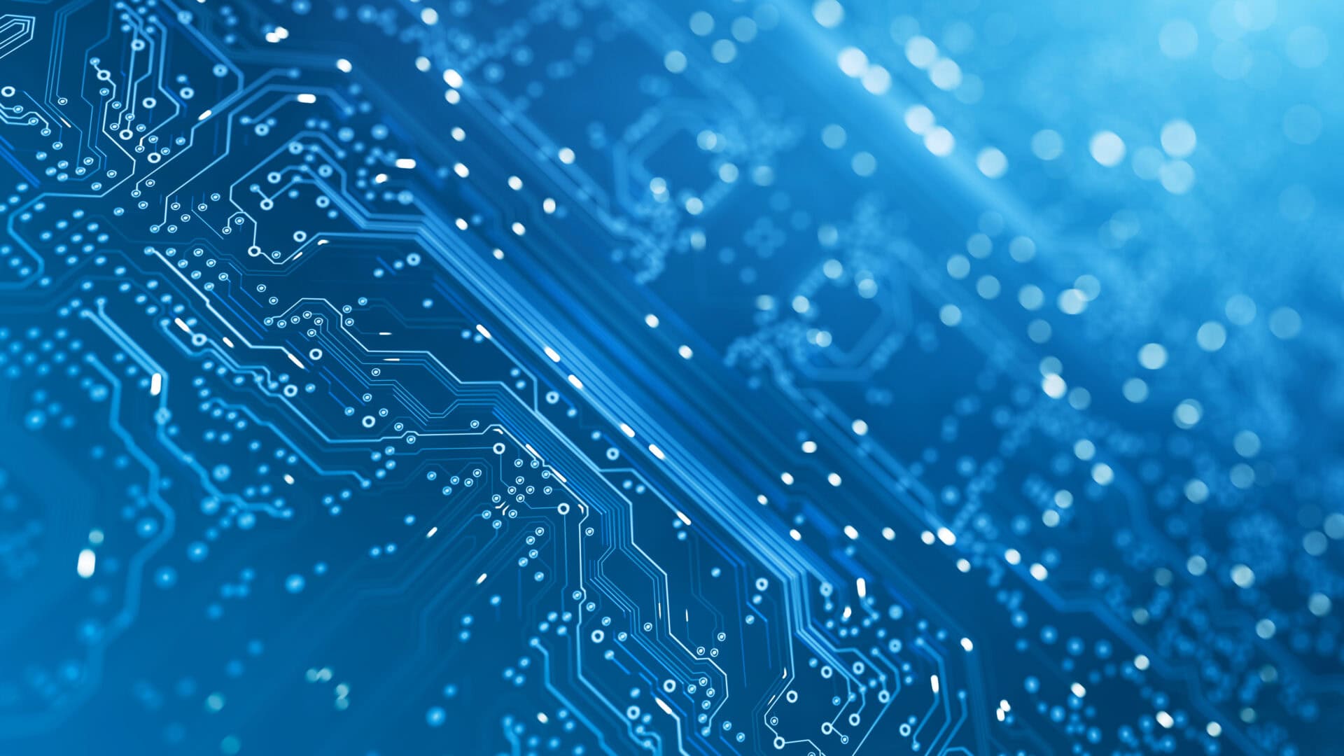 Circuit Board Blue Computer, Data, Technology, Artificial Intelligence